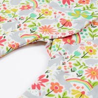 Frugi Organic Cotton White Bunny Bounce Babygrow and Dribble Bib Gift Set Sleepsuit / Babygrow Frugi 