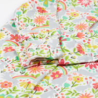 Frugi Organic Cotton White Bunny Bounce Babygrow and Dribble Bib Gift Set Sleepsuit / Babygrow Frugi 