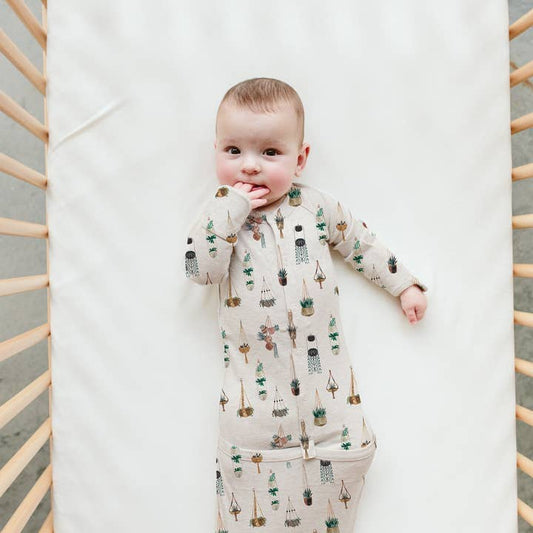 Baby Sleeping Bag / Gown - Plant Macrame Sleeping Bag Goumikids 