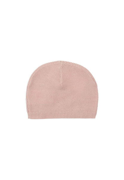 Organic Cotton Knitted Hat - Smokey Pink Hat Noppies 