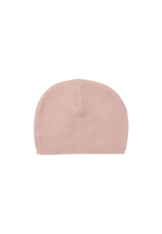 Organic Cotton Knitted Hat - Smokey Pink Hat Noppies 