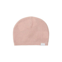 Organic Cotton Knitted Hat - Smokey Pink Hat Noppies 