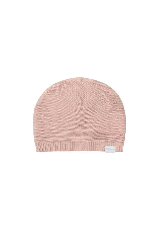 Organic Cotton Knitted Hat - Smokey Pink Hat Noppies 