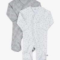 Pack of 2 Pippi Sleepsuits - Bears Sleepsuit / Babygrow Pippi 