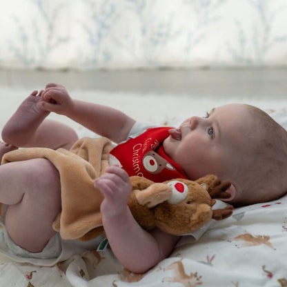 Ziggle Muslin - Christmas Reindeer & Rabbit - 80 x 80 cm Swaddle Blanket Ziggle Baby 