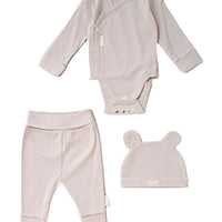 3 Piece Organic Baby Gift Set - Sand HomeGrown Baby