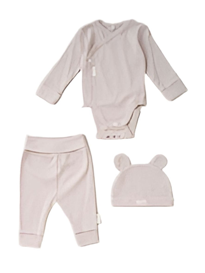 3 Piece Organic Baby Gift Set - Sand
