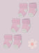 Set of three pairs of socks: Pink with White toes and heels Stay-on Towelling Premature Baby Socks Socks Little Mouse Baby Clothing & Gifts 
