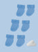 Set of three pairs of socks: Baby Blue Stay-on Towelling Premature Baby Socks Socks Little Mouse Baby Clothing & Gifts 