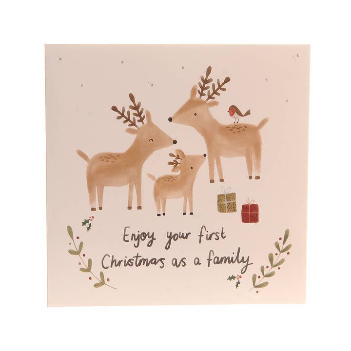 Cards & Message Cards & Gift Wrap Little Mouse Baby Clothing & Gifts First Christmas As A Family Greeting Card 2025 