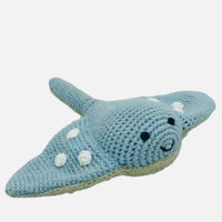 Fair Trade Crochet Stingray Baby Rattle Organic Cotton Best Years