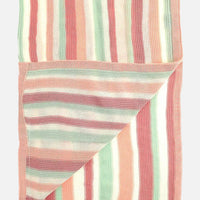 Ziggle Baby - Pink, White, Green Stripes Blanket Blanket Ziggle Baby 