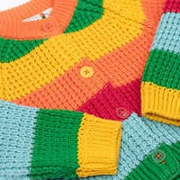 Frugi Organic Cotton Rainbow Cuddly Cardigan Cardigan / Jacket Frugi 