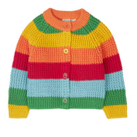 Frugi Organic Cotton Rainbow Cuddly Cardigan Cardigan / Jacket Frugi 