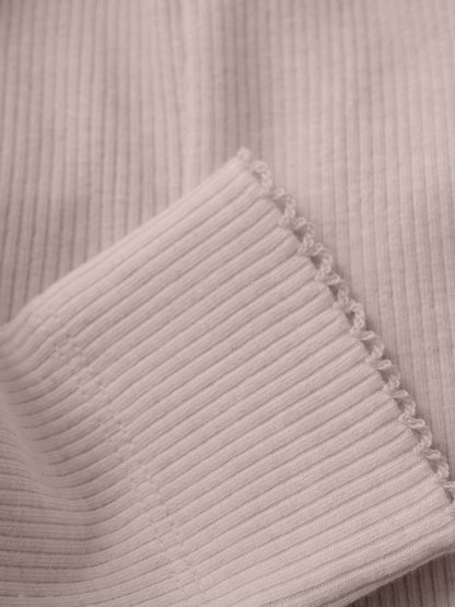 Pale Mauve Patterned Trousers Trousers / Leggings Fixoni 