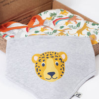 Frugi Organic Cotton "Into The Wild" Gift Set - Babygrow and Dribble Bib Sleepsuit / Babygrow Frugi 
