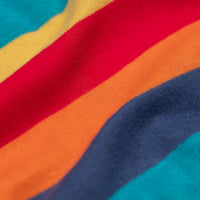 Frugi Organic Cotton Rainbow Stripe & Panda Babygrow Sleepsuit / Babygrow Frugi 