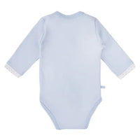 Early Baby Bodysuit, Embroidered Bear Design - Blue Bodysuit / Vest EEVI 