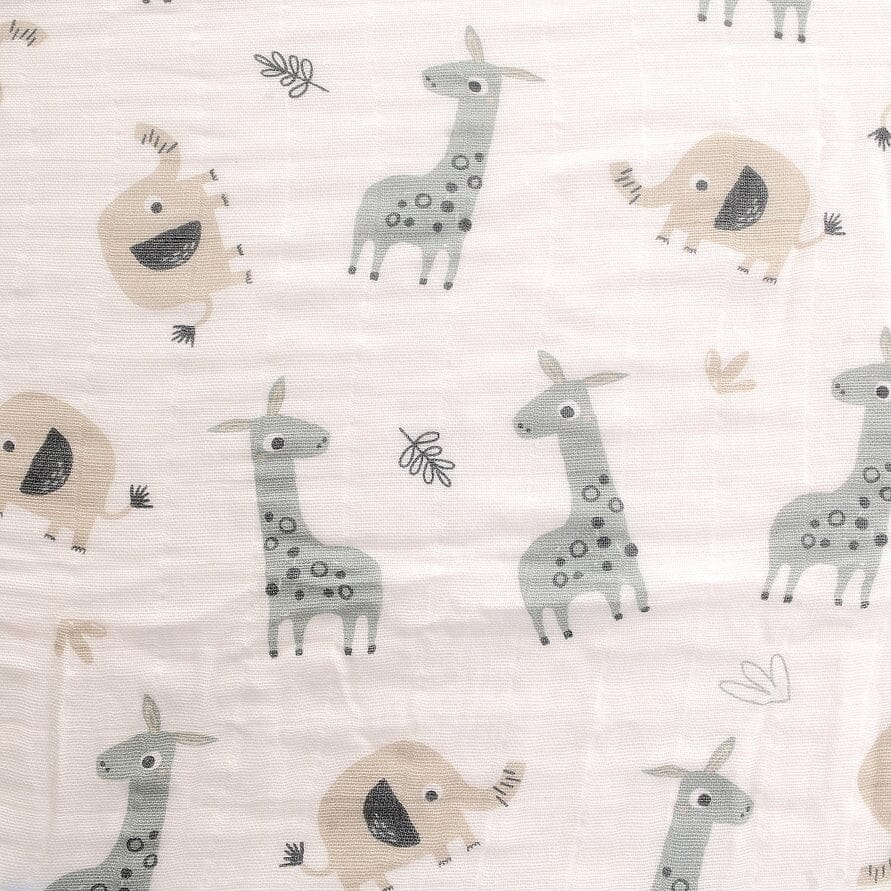 Ziggle Swaddle - Giraffe & Elephant - 120 x 120 cm Ziggle Baby
