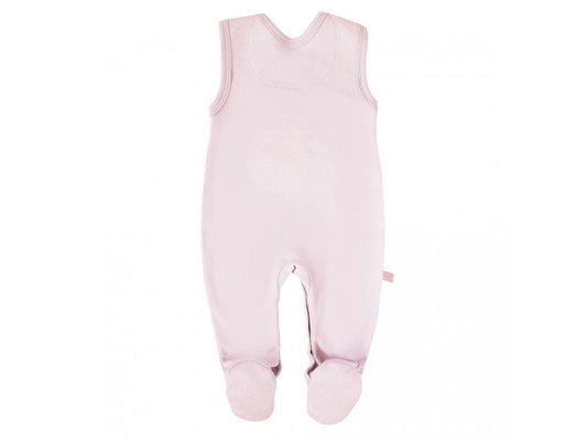 Early Baby Top & Bunny Footed Dungarees Set - Pink Dungaree EEVI 