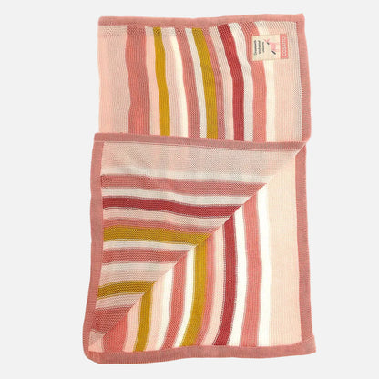Ziggle Baby - Cosatto Unicorn Garden Stripe Knitted Blanket Blanket Ziggle Baby 
