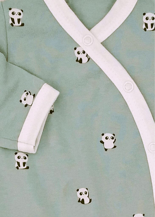 Prem Baby Sleepsuit, Panda Cuddles Tiny & Small