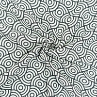 MuslinZ Bamboo/Organic Cotton Swaddle Blanket Black Swirl - 120x120cm Muslin Muslinz 