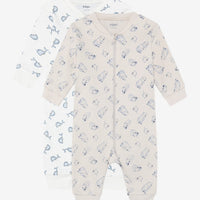 Pack of 2 Pippi Sleepsuits - Bears and Whales Sleepsuit / Babygrow Pippi 