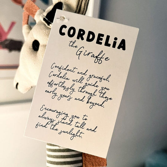 Cordelia the Giraffe - WAITING FOR IT TO ARRIVE! Toy Banks-Lyon Botanical 