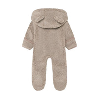 Noppies Fluffy Bear Organic Premium Pramsuit - Brown
