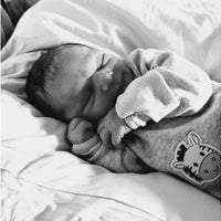 Early Baby Long Sleeved Bodysuit, Cute Zebra Design - Grey Bodysuit / Vest EEVI 
