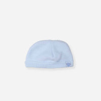 Cotton Knitted Hat - Baby Blue Hat La Manufacture de Layette 