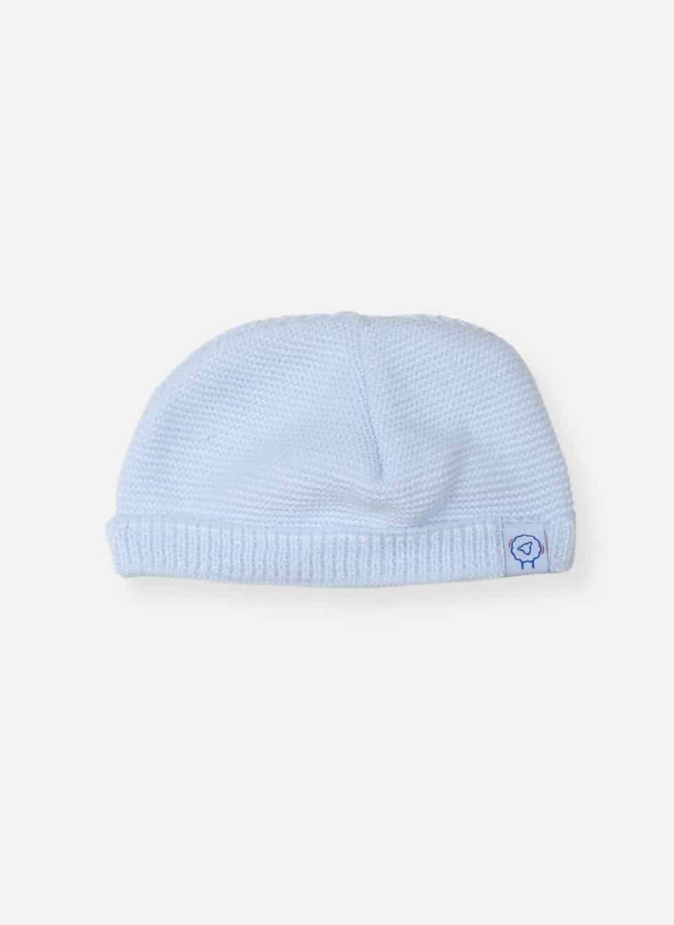 Cotton Knitted Hat - Baby Blue Hat La Manufacture de Layette 