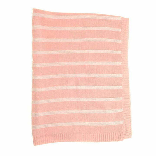 Ziggle Baby - Pink and White Stripes Blanket Blanket Ziggle Baby 