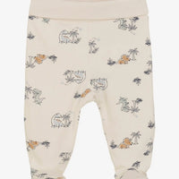 Organic Cotton Dino Footed Trousers Trousers / Leggings Fixoni 