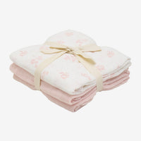 3 Pack, Organic Cotton Muslins, Veiled Rose, 65 x 65 cm Blanket Pippi 