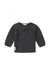 Organic Cotton Knitted Cardigan - Dark Grey Melange Cardigan / Jacket Noppies 