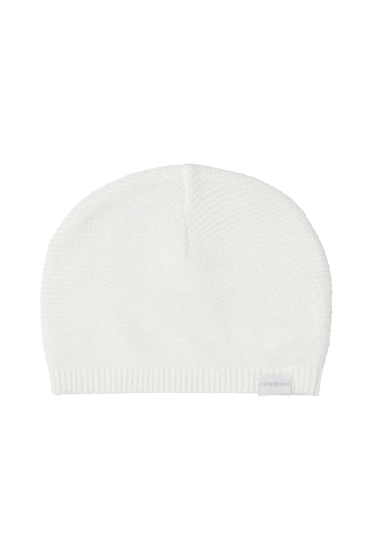 Organic Cotton Knitted Hat - White Hat Noppies 