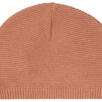 Organic Cotton Knitted Hat - Cafe au Lait Hat Noppies 