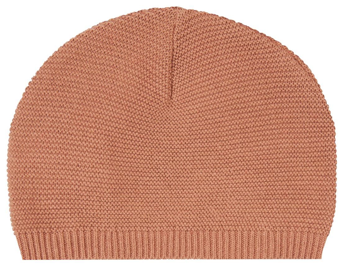 Organic Cotton Knitted Hat - Cafe au Lait Hat Noppies 
