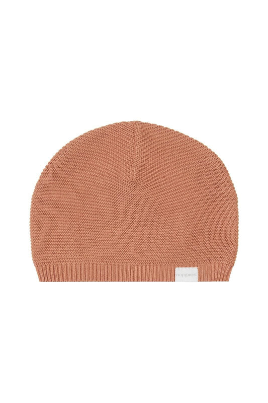 Organic Cotton Knitted Hat - Cafe au Lait Hat Noppies 