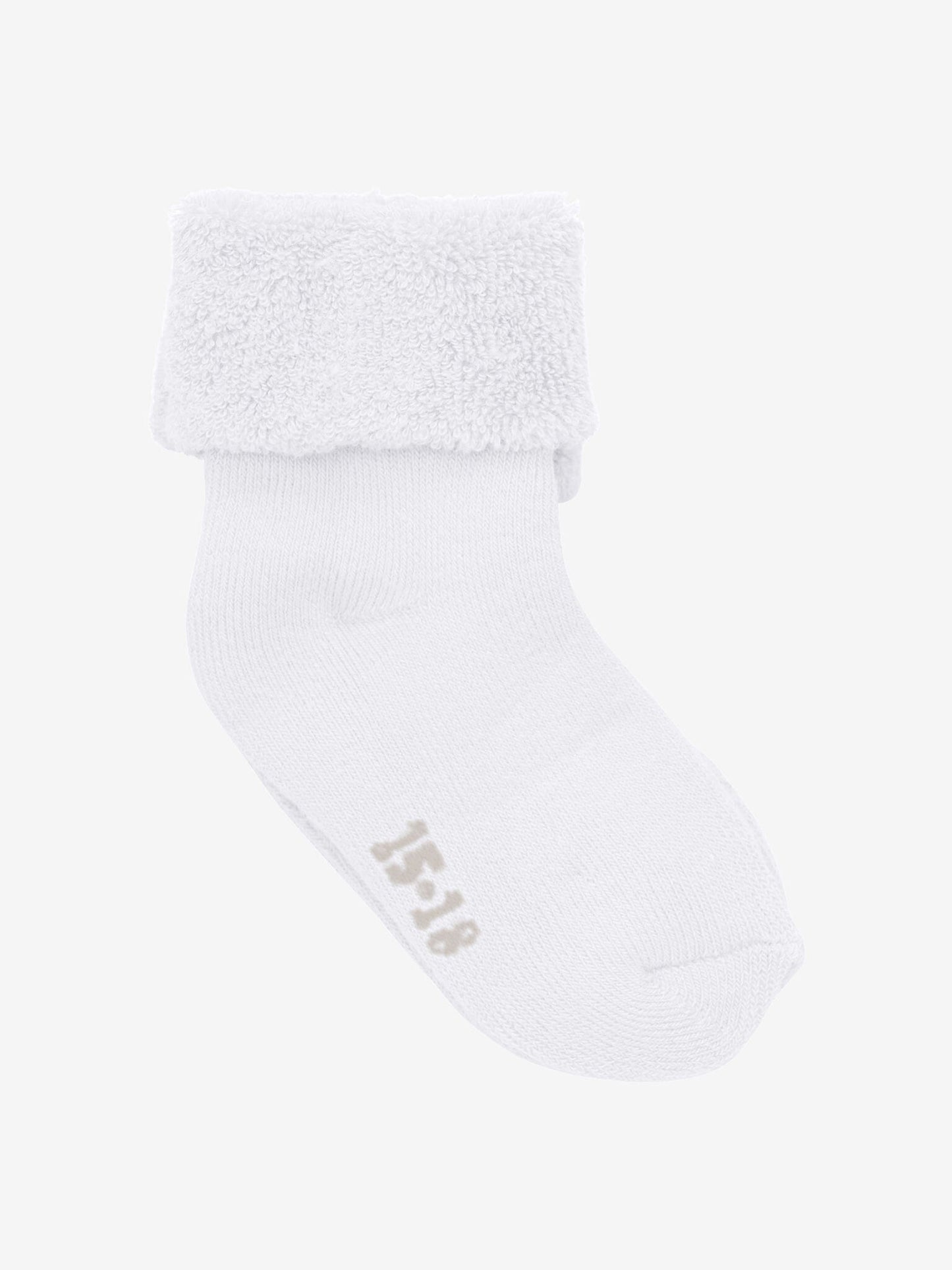 White Towelling Premature Baby Socks - pack of two pairs Socks Little Mouse Baby Clothing & Gifts 