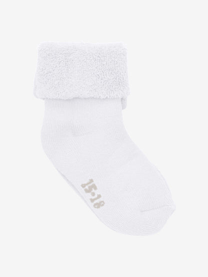 White Towelling Premature Baby Socks - pack of two pairs Socks Little Mouse Baby Clothing & Gifts 