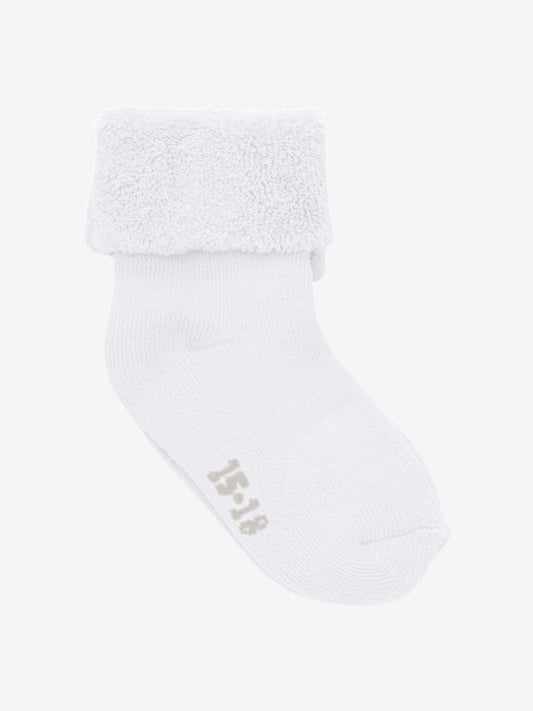 White Towelling Premature Baby Socks - pack of two pairs Socks Little Mouse Baby Clothing & Gifts 