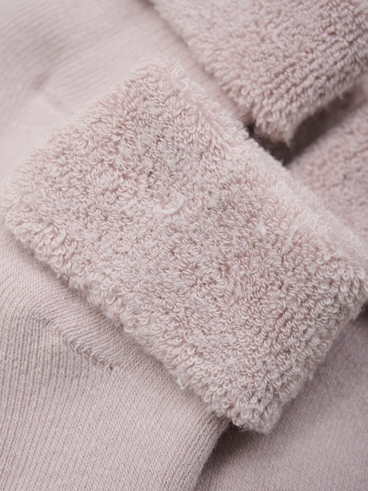 Shell Pink Towelling Premature Baby Socks - pack of two pairs Socks Little Mouse Baby Clothing & Gifts 