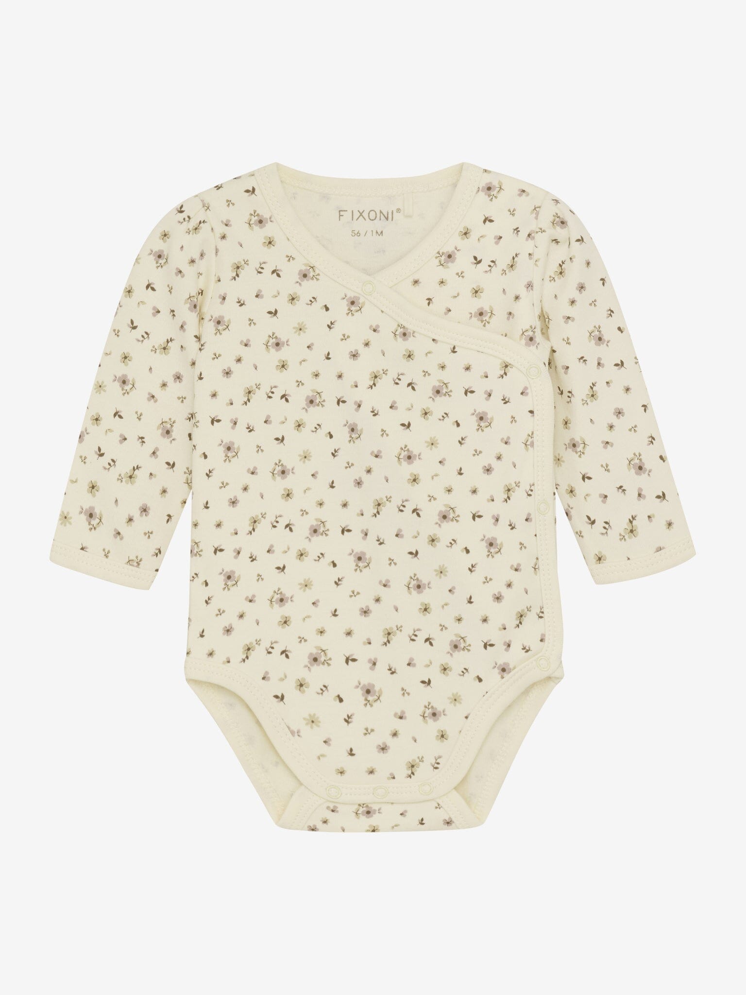 Organic Cotton Ditsy Floral Long Sleeve Bodysuit Bodysuit / Vest Fixoni 
