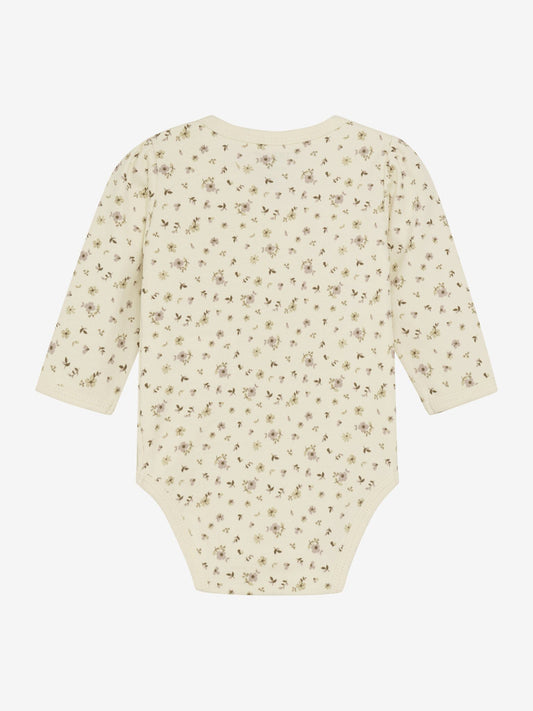 Organic Cotton Ditsy Floral Long Sleeve Bodysuit Bodysuit / Vest Fixoni 