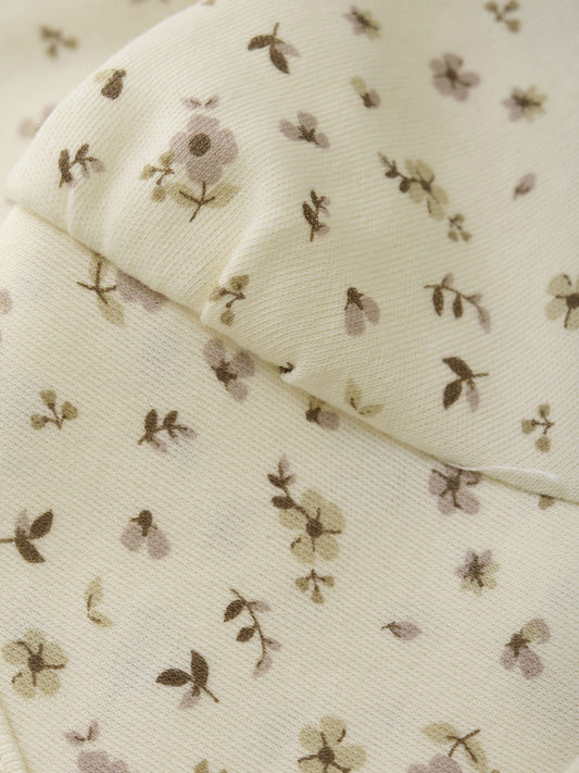 Organic Cotton Ditsy Floral Long Sleeve Bodysuit Bodysuit / Vest Fixoni 