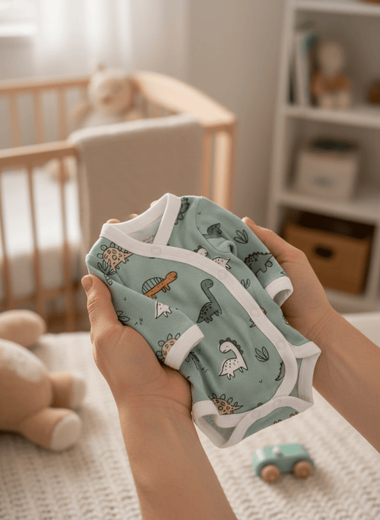 Bodysuit, Dino Buddies, Teal Bodysuit / Vest Tiny & Small 