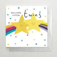 Cards & Message Cards & Gift Wrap Little Mouse Baby Clothing & Gifts Welcome Little Twins 
